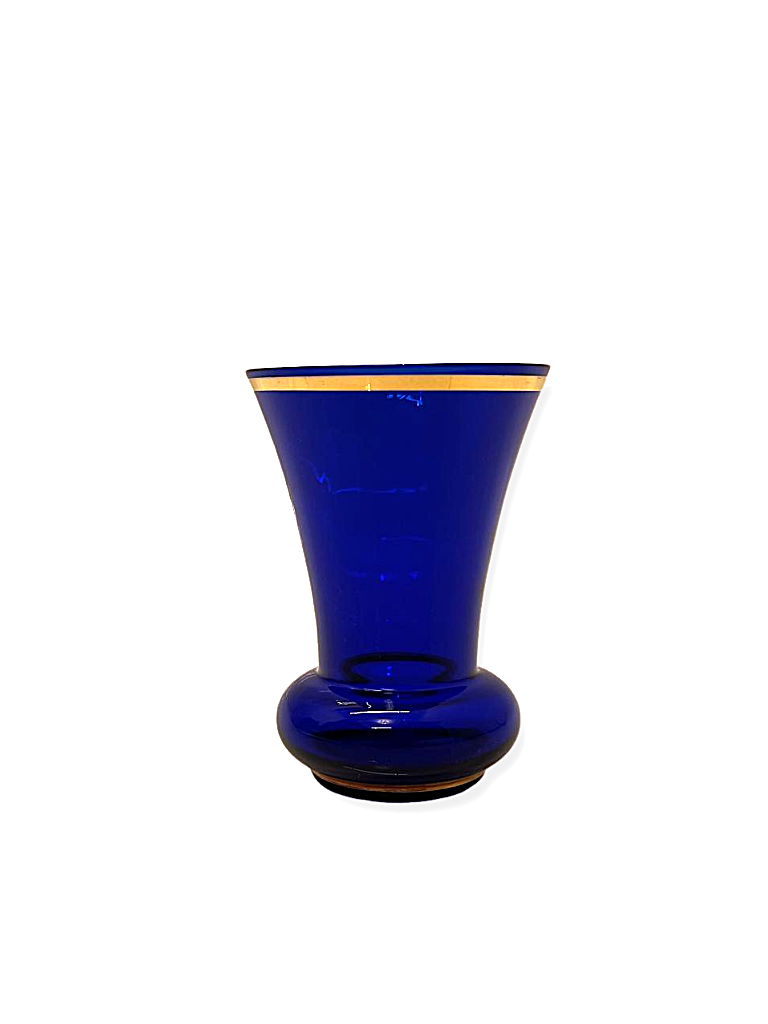 Antique Vaso Murano Opalino Cobalto P