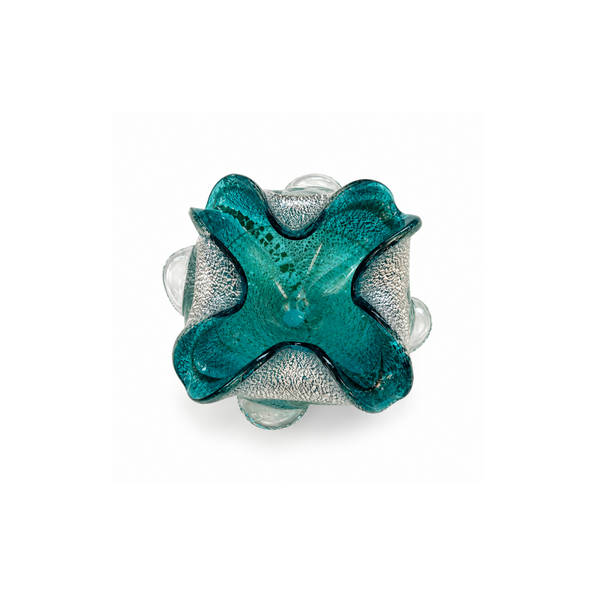 Antique Bowl Murano Blue Argento