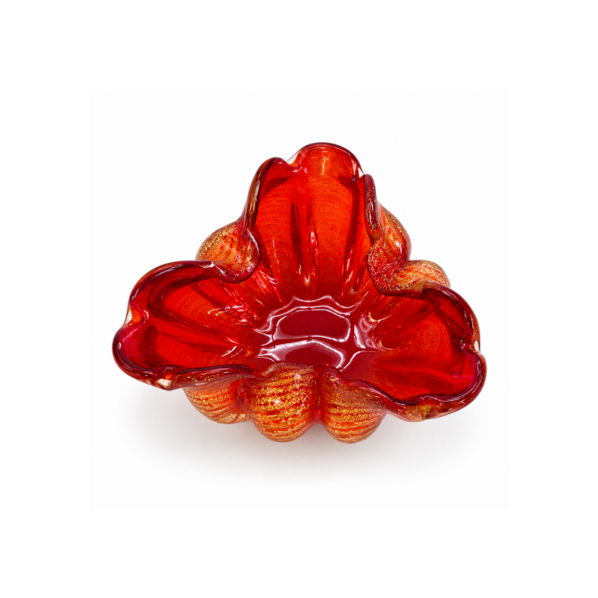 Antique Murano bowl Barovier Rosso