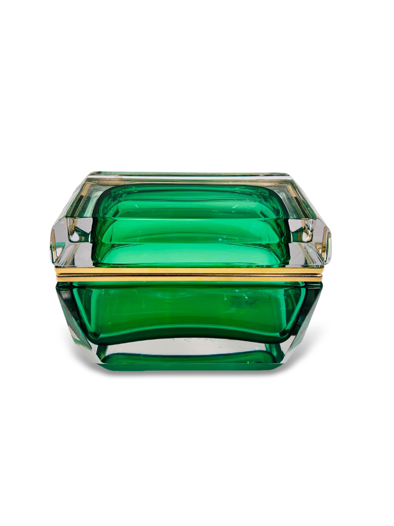 Caixa Murano Italiana Retangular XL